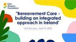 Bereavement Care - building an integrated approach in Ireland' - Orla Keegan, April 21 2021 - building an integrated approach in Ireland'