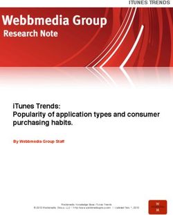 ITunes Trends: Popularity of application types and consumer purchasing habits - ITUNES TRENDS
