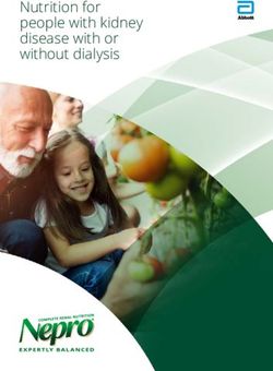 Nutrition for people with kidney disease with or without dialysis