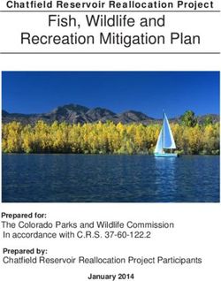 Fish, Wildlife and Recreation Mitigation Plan