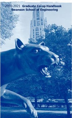 2020-2021 Graduate Co-op Handbook - Swanson School of Engineering - Swanson School of ...