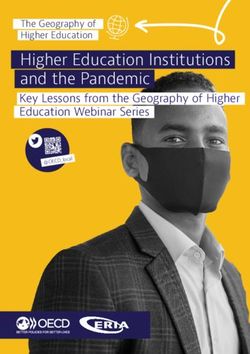 Higher Education Institutions and the Pandemic - Key Lessons from the Geography of Higher Education Webinar Series - OECD
