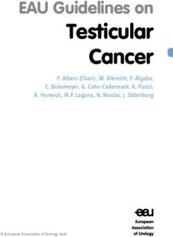 Testicular Cancer EAU Guidelines on - P. Albers (Chair), W. Albrecht, F. Algaba, C. Bokemeyer, G. Cohn-Cedermark, K. Fizazi, A. Horwich, M.P ...