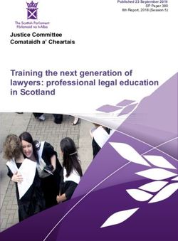 Training the next generation of lawyers: professional legal education in Scotland - Justice Committee Comataidh a' Cheartais
