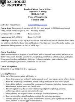 BIOL 3219.03 Flora of Nova Scotia Summer 2018 - Dalhousie ...