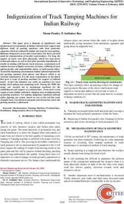 Indigenization of Track Tamping Machines for Indian Railway - IJITEE