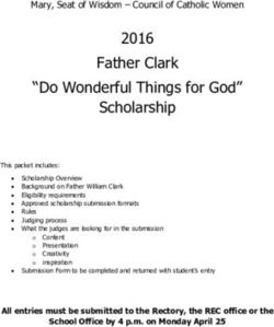 Father Clark "Do Wonderful Things for God" Scholarship