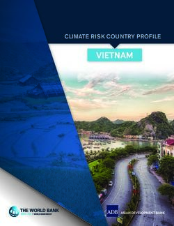 VIETNAM CLIMATE RISK COUNTRY PROFILE - World Bank Group