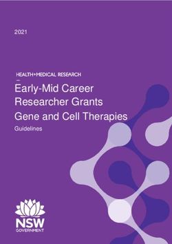 Early-Mid Career Researcher Grants Gene and Cell Therapies - Guidelines 2021