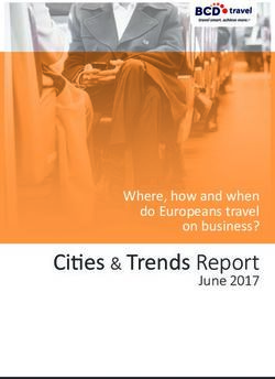 Cities & Trends Report - Where, how and when do Europeans travel on business?