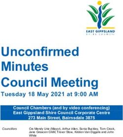 Unconfirmed Minutes Council Meeting - Tuesday 18 May 2021 at 9:00 AM