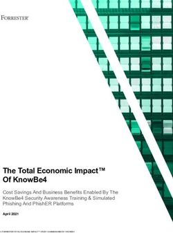 THE TOTAL ECONOMIC IMPACT OF KNOWBE4 - COST SAVINGS AND BUSINESS BENEFITS ENABLED BY THE KNOWBE4 SECURITY AWARENESS TRAINING & SIMULATED PHISHING ...