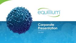 Corporate Presentation - July 2021 - Investor Overview