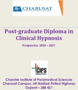 Post-graduate Diploma in Clinical Hypnosis - Charotar Institute of Paramedical Sciences Charusat Campus, off Nadiad-Petlad Highway Gujarat 388 421