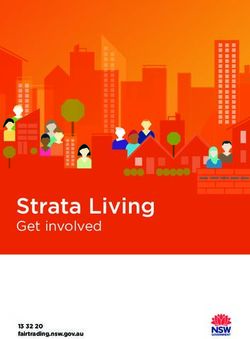 Strata Living Get involved - 13 32 20 fairtrading.nsw.gov.au - NSW Government