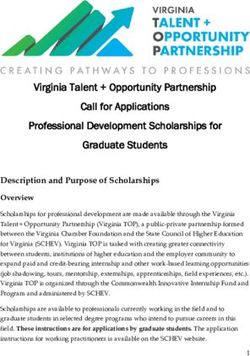 Virginia Talent + Opportunity Partnership Call for Applications Professional Development Scholarships for Graduate Students