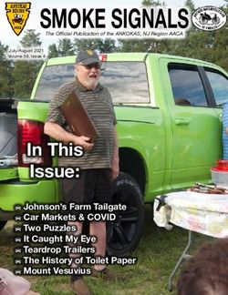 SMOKE SIGNALS - In This Issue