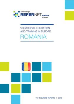 ROMANIA VOCATIONAL EDUCATION AND TRAINING IN EUROPE - VET IN EUROPE REPORTS I 2016