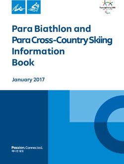 Para Biathlon and Para Cross-Country Skiing Information Book - January 2017