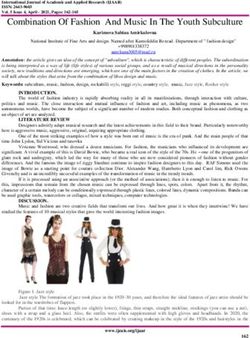 Combination Of Fashion And Music In The Youth Subculture