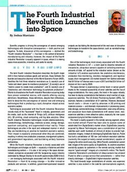 He Fourth Industrial Revolution Launches into Space