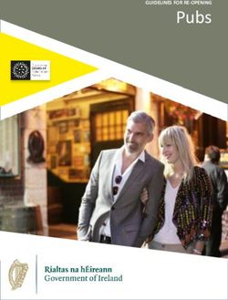 Pubs GUIDELINES FOR RE-OPENING
