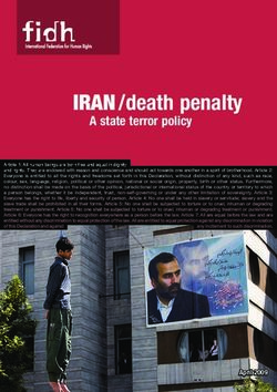 IRAN /death penalty A state terror policy - International Federation for Human Rights
