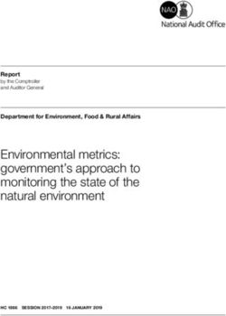 Environmental metrics: government's approach to monitoring the state of the natural environment - National Audit Office