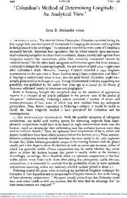 Columbus's Method of Determining Longitude: An Analytical View'