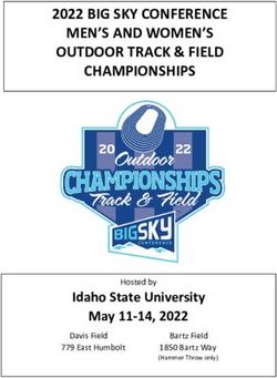 2022 BIG SKY CONFERENCE MEN'S AND WOMEN'S OUTDOOR TRACK & FIELD CHAMPIONSHIPS