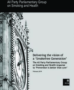 All Party Parliamentary Group on Smoking and Health - Delivering the vision of a 'Smokefree Generation' - Action on Smoking and Health