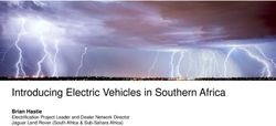 Introducing Electric Vehicles in Southern Africa - Brian Hastie Electrification Project Leader and Dealer Network Director Jaguar Land Rover ...