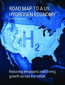 ROAD MAP TO A US HYDROGEN ECONOMY - Reducing emissions and driving growth across the nation