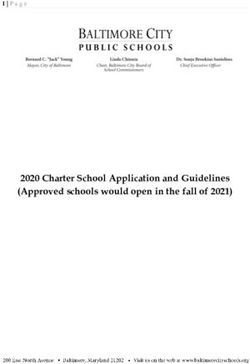 2020 Charter School Application and Guidelines (Approved schools would open in the fall of 2021) - Baltimore ...