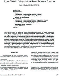Cystic Fibrosis: Pathogenesis and Future Treatment Strategies