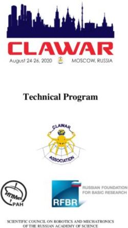 Technical Program - CLAWAR Association Ltd.