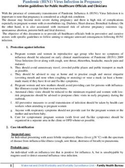 Pandemic (H1N1) Virus Infection in Pregnancy