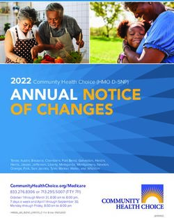 ANNUAL NOTICE OF CHANGES - 2022 Community Health Choice (HMO D-SNP)