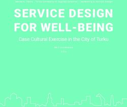 SERVICE DESIGN FOR WELL-BEING - Case Cultural Exercise in the City of Turku Master's Thesis - Turku University of Applied Sciences - Leadership & ...