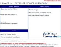 2 AUGUST 2021: BUY TO LET PRODUCT SWITCH GUIDE