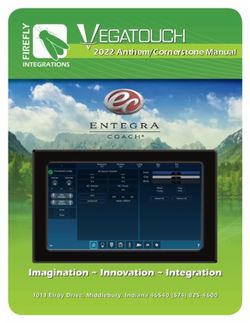 2022 Anthem/Cornerstone Manual - Vegatouch