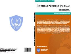 BELITUNG NURSING JOURNAL - Yayasan Belitung Raya
