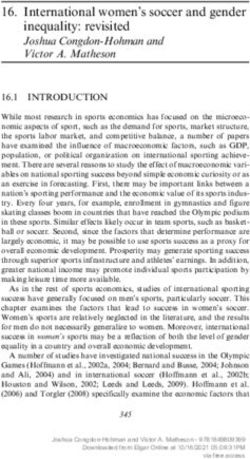 International women's soccer and gender