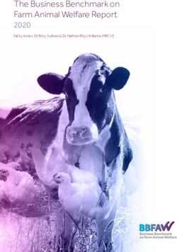 The Business Benchmark on Farm Animal Welfare Report - 2020 Nicky Amos, Dr Rory Sullivan & Dr Nathan Rhys Williams MRCVS