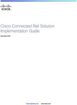 Cisco Connected Rail Solution Implementation Guide - November 2016 - Cisco Systems, Inc. www.cisco.com