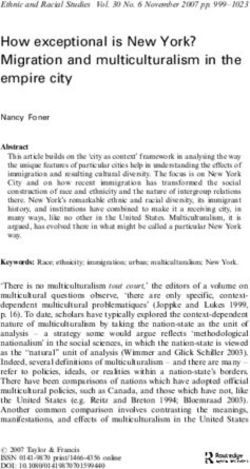 How exceptional is New York? Migration and multiculturalism in the empire city