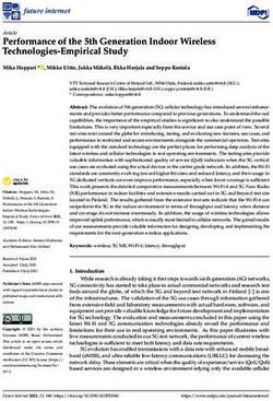 Performance of the 5th Generation Indoor Wireless Technologies-Empirical Study - MDPI