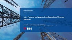 5G: a Platform for Systemic Transformation of Telecom Operators - GRUPPO TELECOM ITALIA Gabriele Elia @EliaGabriele ...