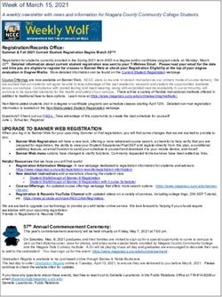 Week of March 15, 2021 - Niagara County Community College