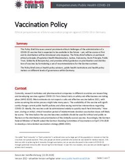 Vaccination Policy - Kompetenznetz Public Health